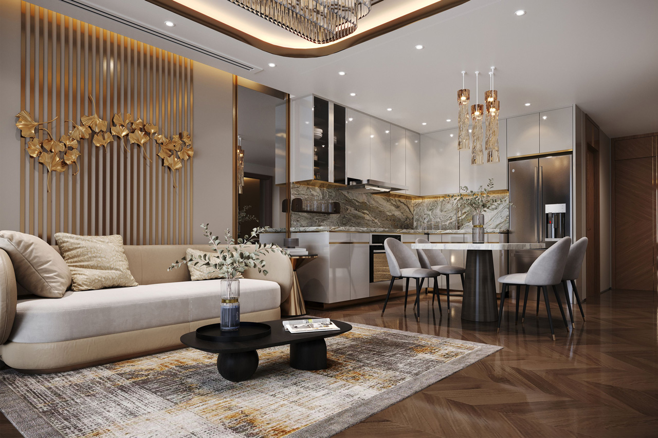 Không gian sống trên cao với sự thoáng đãng, trong lành được bảo đảm nhờ thiết kế tinh tế và sự hỗ trợ của công nghệ thông minh.